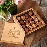 Oak Tumi ISHI Balancing Stones Game Set – Challenge Your Dexterity and Decor Aesthetics, Desktop Game Ideal for All Ages
