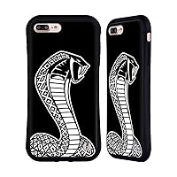 Head Case Designs Officially Licensed Shelby Oversized Logos Hybrid Case Compatible with Apple iPhone 7 Plus/iPhone 8 Plus