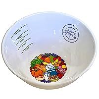 PORTION CONTROL BOWL, MELAMINE for Weight Loss, Bariatric Surgery, Diabetes and Healthier Diets. Educational, visual tool for adults and children by Dietitian Amanda Clark