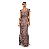 Adrianna Papell Women's Metallic Embroidered Gown