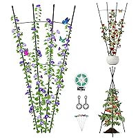 Garden Trellis for Climbing Plants, Deaunbr Plant Support Obelisk Trellis Garden Trellises for Vines, Flowers Stands, Outdoor & Indoor Potted Plants, Rose, Cucumber, Pea, Tomato, Clematis - 1 Pack