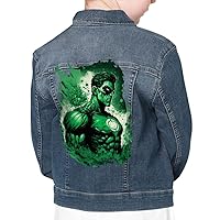 Cool Superhero Kids' Denim Jacket - Graphic Jean Jacket - Superhero Denim Jacket for Kids