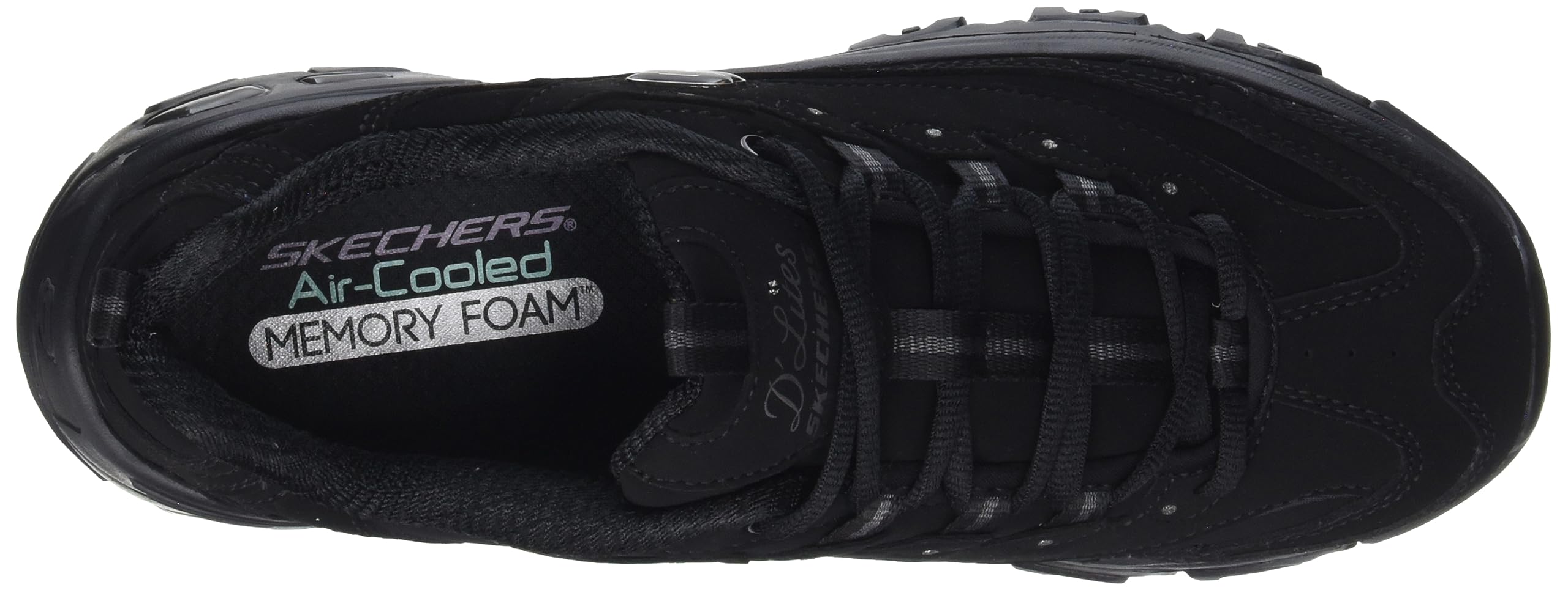 Skechers Women's D'Lites Memory Foam Lace-up Sneaker