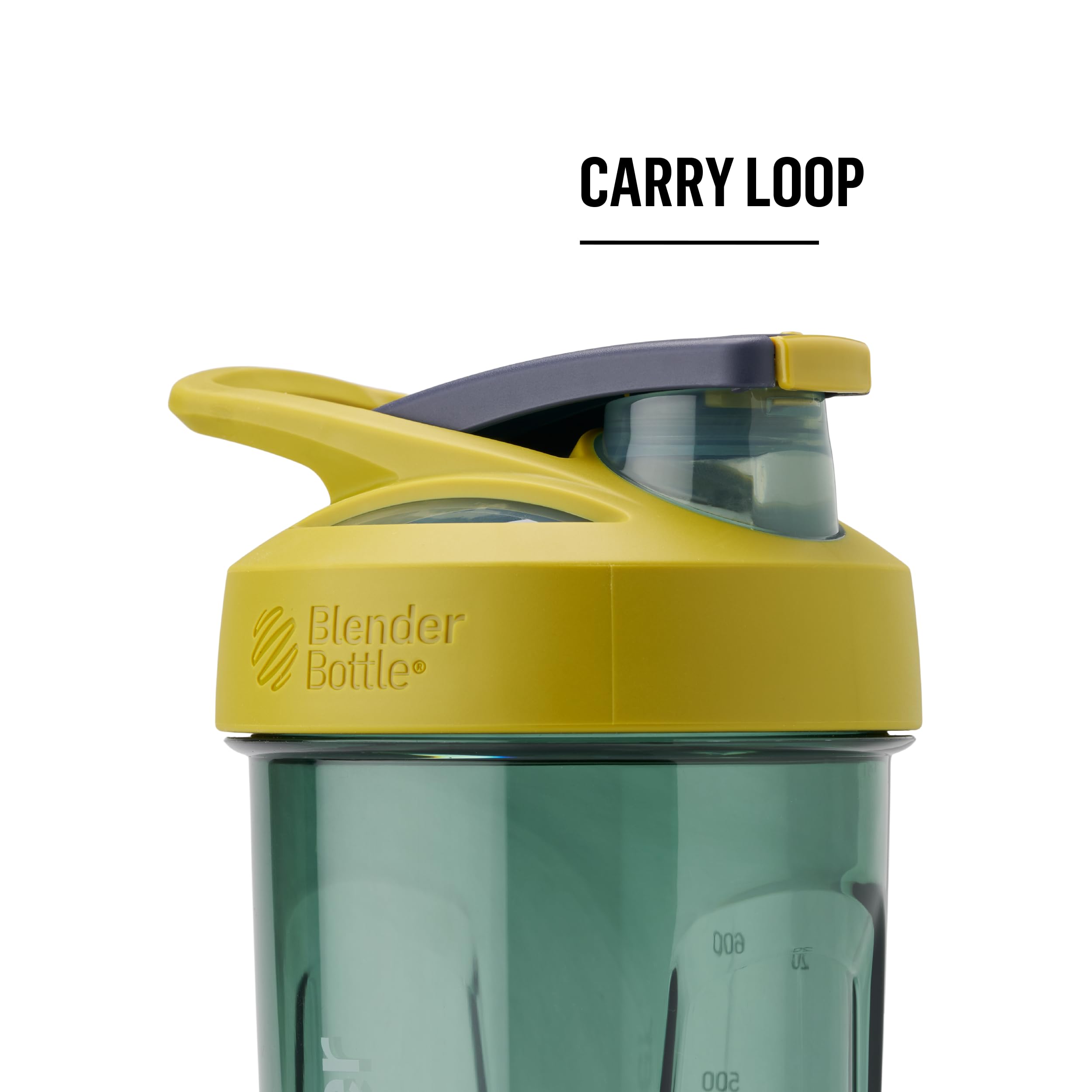 BlenderBottle Strada Shaker Cup Perfect for Protein Shakes and Pre Workout, 28-Ounce, Yellow