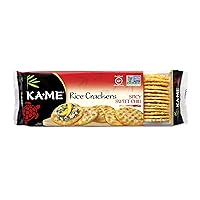KA-ME Spicy Sweet Chili Rice Crackers 3.5 oz, Asian Ingredients and Flavors, Gluten Free Crackers, No Artificial Flavors/Colors, Non-GMO Snacks, Served with Asian Salmon, Cream Cheese, Egg & Tuna Salad, Asian Guacamole, Hummus & Many More