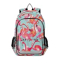 ALAZA Red Flamingo Bird Animal Laptop Backpack Purse for Women Men Travel Bag Casual Daypack with Compartment & Multiple Pockets