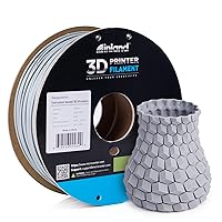 INLAND Micro Center PLA 3D Printer Filament 2.85mm - Silver, Dimensional Accuracy +/- 0.03mm - 1kg Cardboard Spool (2.2 lbs) “ Fits FDM/FFF Printers “ Odor Free, Clog Free Filaments