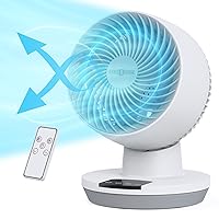 PARIS RHÔNE Fan for Bedroom, 11 Inch Oscillating Table Fan with LED Display, 70ft Powerful Airflow, 120° Adjustable Tilt, 8H Timer, 3 Speeds, Quiet Desk Fan for Living Room, Office, Home