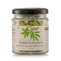 Honey and Spice Cardamom Green Straight from Plantation Freshly Harvested Whole 8mm Improves Digestion & Appetite Elaichi (2.6 Ounce)