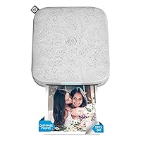 HP Sprocket 3x4 Instant Photo Printer – Wirelessly Print 3.5x4.25” Photos on Zink Paper from iOS & Android Devices, White