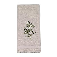 Avanti Linens Greenwood Fingertip Towel, Ivory, 18.00
