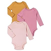 baby-girls Long Sleeve Mauve Bodysuit, Sleep WearBodysuits