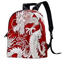 Travel Backpack for Women,Backpack for Men,Chinese Dragon Red,Backpack