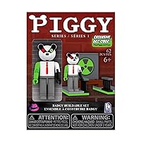 PIGGY - Badgy Figure Buildable Set - Badgy Building Brick Set Series 1 - Includes DLC
