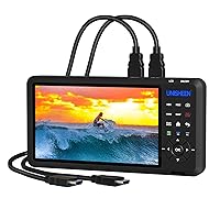 HD Video Capture Box 2 Channel HDMI Picture-in-Picture Video Recorder with Screen 7 inches MP4 Support SD Card U Disk Storage 1080p 60 FPS Support YouTube Have USB2.0 Cable Remote Control