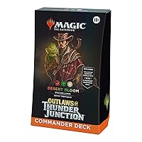 Magic: The Gathering Outlaws of Thunder Junction Commander Deck - Desert Bloom (100-Card Deck, 2-Card Collector Booster Sample Pack + Accessories)