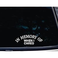 in Memory of When I Cared - 8