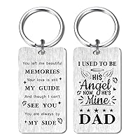 Dad Memorial Sympathy Gifts, Grieving Keychain for Loss of Dad, Dad Remembrance Gifts for Daughter, Dad Memorial Key chain for Loss of Father, in Memory of Dad Keychain