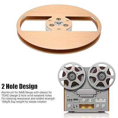 Mua 1/4 7 Inch Empty Tape Reel, Aluminum Alloy Take Up Reel to Reel Small  Hub Open Reel, 2 Hole Empty Audio Takeup Reel Sound Tape Machine Part for  TEAC 1/4 inch
