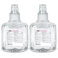 GOJO Antibacterial Foam Handwash, Plum Fragrance, 1200 mL Foam Hand Soap Refill for GOJO LTX-12 Touch-Free Dispenser (Pack of 2) - 1912-02