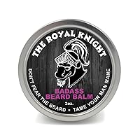 Beard Balm - The Royal Knight Scent, 2 oz - All Natural Ingredients, Keeps Beard and Mustache Full, Soft and Healthy, Reduce Itchy and Flaky Skin, Promote Healthy Growth