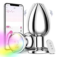 Adult Sex Toys Anal Toys Vibrating Butt Plug with App Remote Control 10 Vibrating Modes, Anal Beads Prostate Massager, Anal Sex Toys Vibrator for Men and Women, Couples