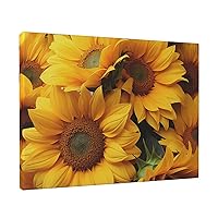 NONHAI Canvas Wall Art for Living Room Bedroom Decorative Painting Art Posters Modern Many sunflowers Print Hanging Artwork Wall Art Aesthetics Decorative Paintings 12x16 Inch