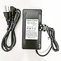 60 Volt 3.0 Amp Quick-Charge 3-Pin Lead Acid Battery Charger for 60V 20AH 32AH AGM Gel SLA Big Electric Scooters & E-Bikes, eWheels EW-52 EW-54, Go-Karts, Big Toys, MotoTec 3A Fast Power Charger