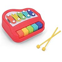 Kidoozie Happy Keys Music Maker - Musical Fun for 12 Months + Toddlers - 2-in-1 Piano & Xylophone!