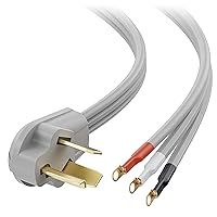 Cable Matters 10 AWG 3 Prong Dryer Cord 10 ft, 30 Amp 7500W Rated, NEMA 10-30P to 3-Wire Appliance Cord, Dryer Plug 3 Prong Cord, Gray