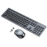 USB C Keyboard Mouse for MacBook, 2 in 1 Jiggler Mouse Mover, Full Size Wireless Keyboard Mouse Combo for MacBook Pro/MacBook Air/iMac/Windows Laptop Computer