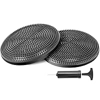 Balance Disc with Air Pump Wobble Cushion for Stability Workout 2 PCS