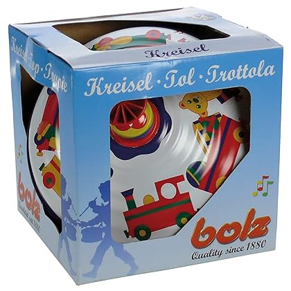Bolz Playbox Music Spinning Top Toy for Children, The Funny Buzzing Hum Gets Louder As The Top Spins Faster, So Durable