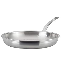 Hestan - ProBond Collection - Professional Clad Stainless Steel Frying Pan, Induction Cooktop Compatible, 12.5-Inch