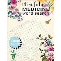 Mindfulness Medicine Word Search | Large Print 8.5