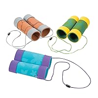 Fun Express Craft Tube Binoculars - Crafts for Kids and Fun Home Activities - VBS Vacation Bible School Supplies/Decor - Craft Kit -12