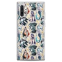 Case Compatible for Samsung A91 A54 A52 A51 A50 A20 A11 A12 A13 A14 A03s A02s Silicone Print Selkie Clear Design Irish Folklore Soft Nymph Dryad Flexible Slim fit Fantasy Lightweight