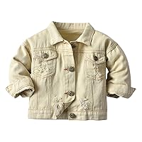 0-7 Years Baby Slipper Clothes Baby Boys Girls Denim Jacket Kids Button Down Jeans Jacket Top Coat Outerwear Casual