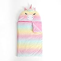 Heritage Kids Figural Pandacorn Soft Plush Hooded Sleeping Bag