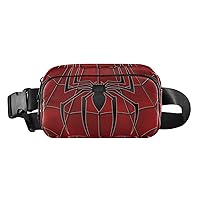 Fashion Waist Pack Crossbody Bags for Women Men with Adjustable Strap, Spider Mini Chest Bag Belt Bag for Run Travel Outdoor Cycling Hiking