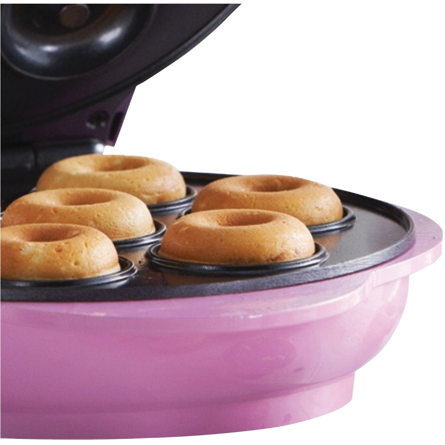 Brentwood Mini Donut Maker Machine, Non-Stick, Pink