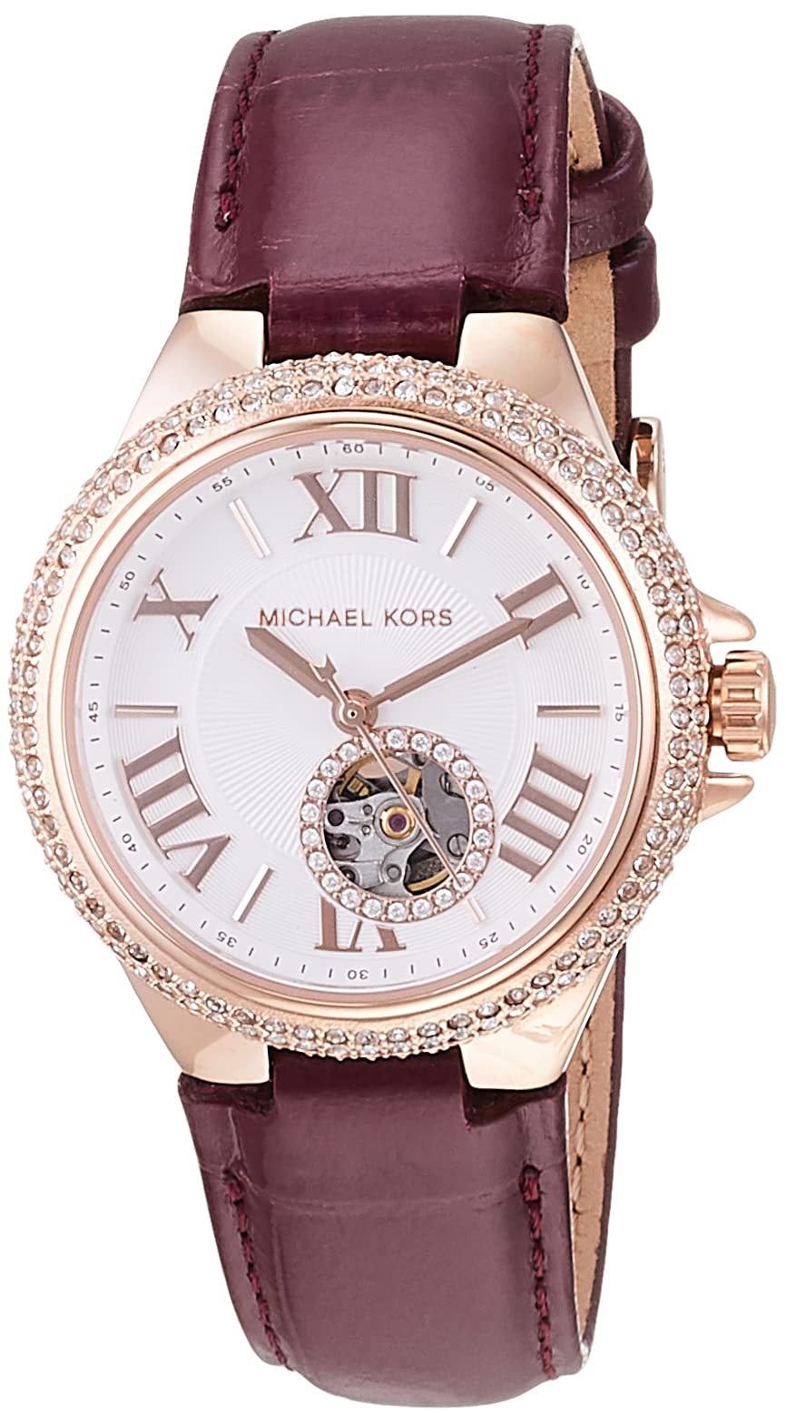 Hands on with the Michael Kors Womens Pyper Red Watch with Rose Gold and  Crystals MK3896  YouTube