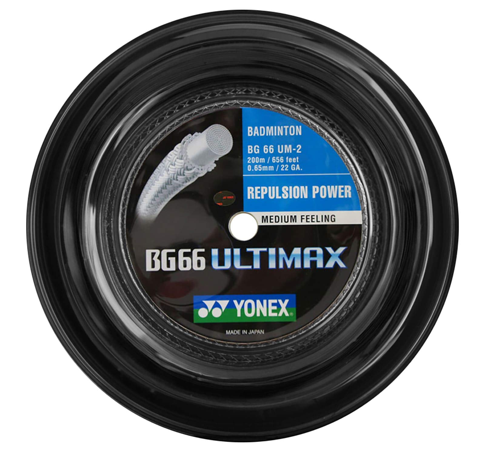 YONEX BG 66 Ultimax 200m Badminton String (Black)