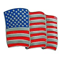 American Flag Colored Novelty Belt Buckle