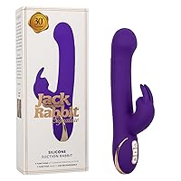 CalExotics Jack Rabbit® Signature Silicone Suction Rabbit Vibrator with 7 Vibrating and 7 Suction Modes - SE-0609-70-3