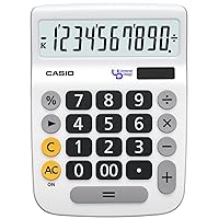Casio DU-10A-N Universal Calculator, 10 Digits, Desk Type, Silver