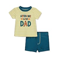 Baby Boys' 2-Piece Love Dad Shorts Set Outfit