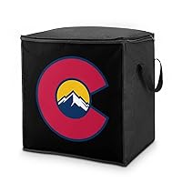 Colorado Centennials Logo Storage Bags Breathable Clothes Storage Containers Closet Organizers with Handle