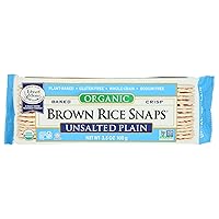 Edward & Sons, Rice Snaps Plain Unsalted Organic, 3.5 Ounce