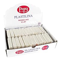 Plastilina Reusable and Non-Drying Modeling Clay; .5 oz. Rolls, Set of 10  Colors